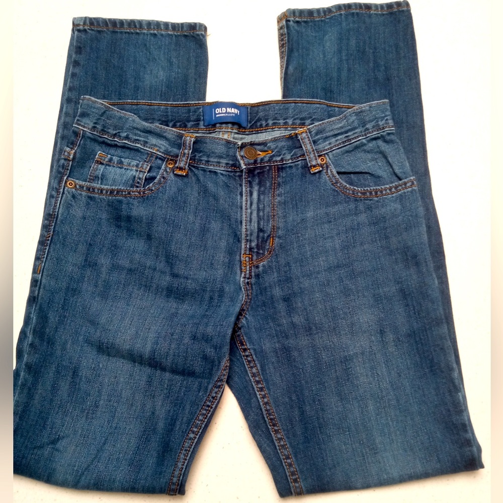 GIRLS/YOUTH/KIDS Old Navy Jeans Size 14 Regular Skinny Dark Blue Denim Slim Leg